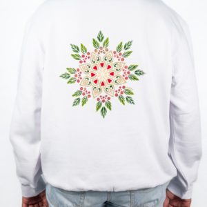 Sudadera racimo de hojas