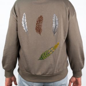 Sudadera plumas